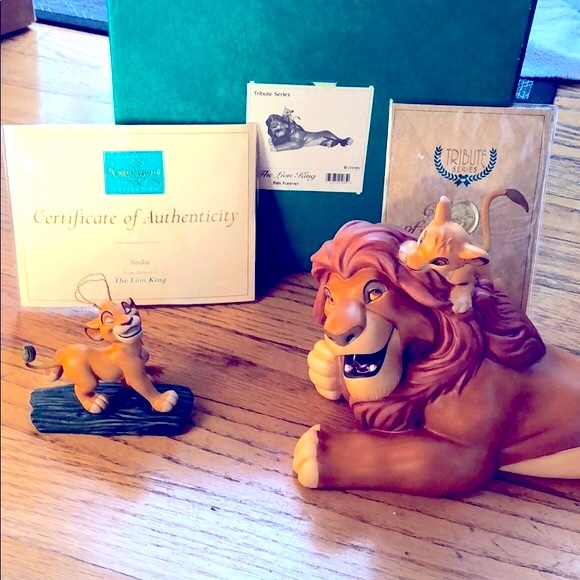 WDCC Lion King Pal's Forever & Simba Ornament Set